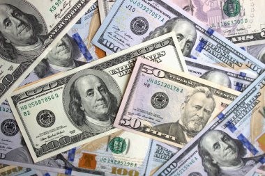 Amerikan dolar yakın çekim