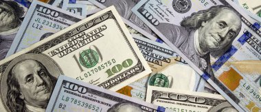 Amerikan dolar yakın çekim