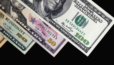 Amerikan dolar yakın çekim