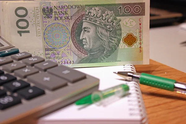 Zloty Polaco Moneda Nacional — Foto de Stock