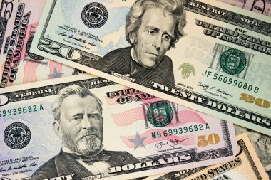 Amerikan dolar yakın çekim