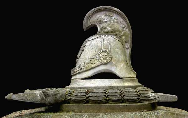 Capacete Espada Cavaleiro Medieval — Fotografia de Stock