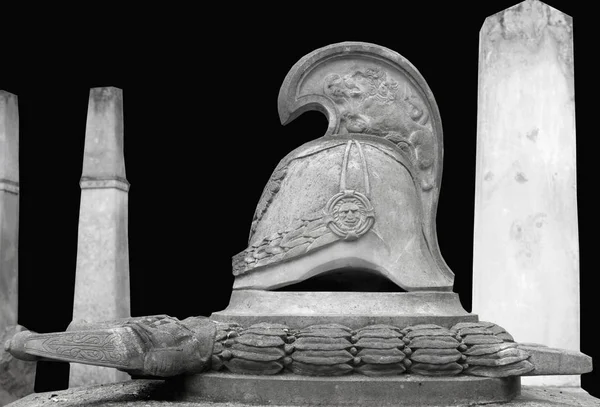 Hełm Miecz Średniowieczny Rycerz — Zdjęcie stockowe