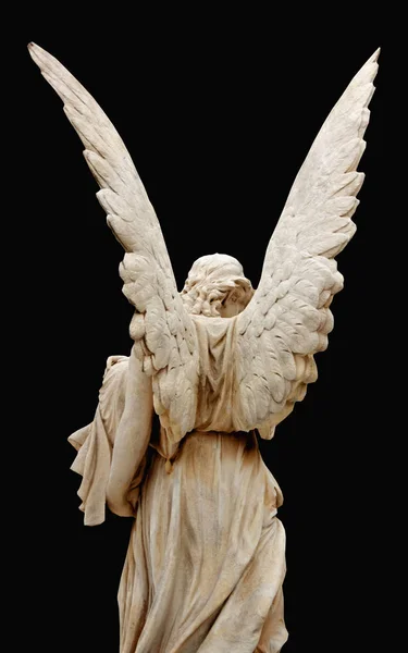 Beautiful angel with big wings. Guardian Angel. Angel savior