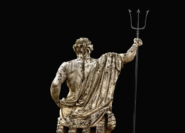 Estatua Del Dios Romano Del Agua Neptuno Mitología Griega Poseidón — Foto de Stock