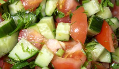 Yaz, ışık, diyet salata