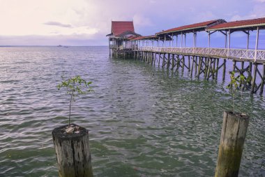 eski ahşap iskele Beach