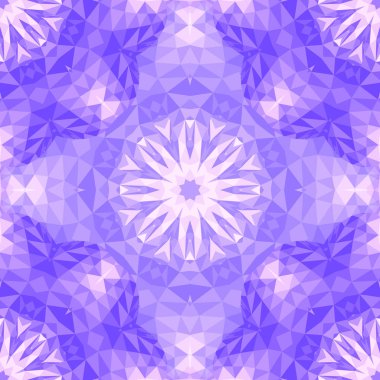 Mavi seamless modeli, parlak mor düşük Poli sonsuz arka plan için kumaş baskı, doku ve kağıt ambalaj