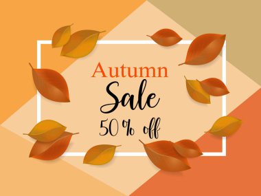 Sonbahar satış reklam, banner