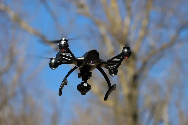 Drone Control Drone Opgehangen Lucht — Stockfoto