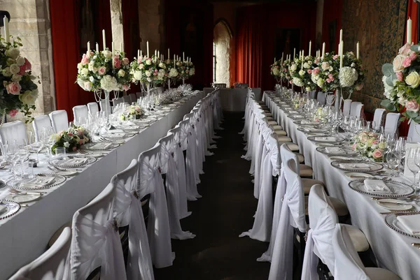 banquet hall in the castle, party decor