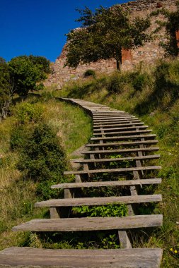 Hammershus - Bornholm, kaleye merdiven