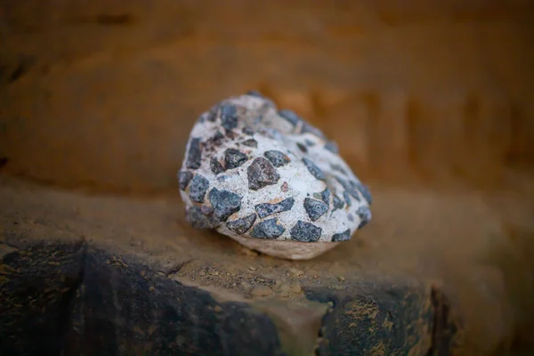 Piedra Única Playa Bornholm Fondo Pared Grunge — Foto de Stock