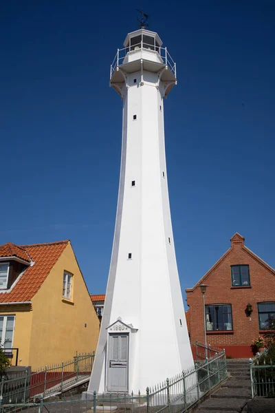 Borholm Ronne Daki Tarihi Deniz Feneri — Stok fotoğraf