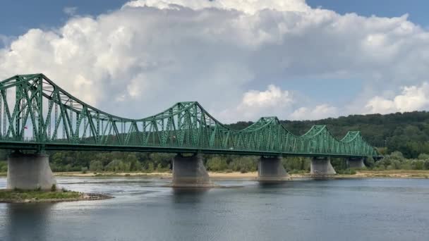 Most Nad Wisłą Włocławku Polska — Wideo stockowe