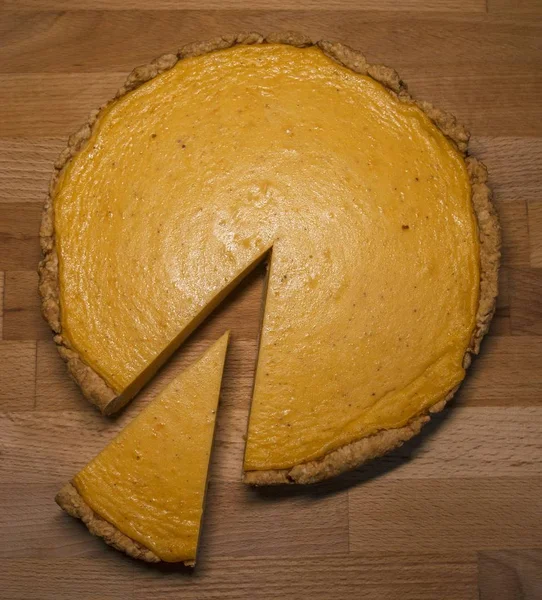 Traditional Pumpkin Pie Photo — Stock Photo, Image