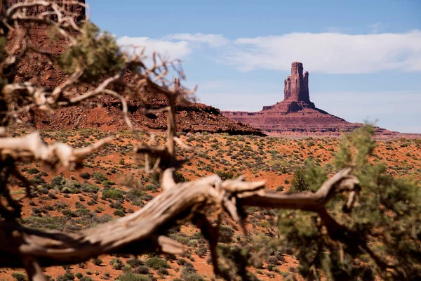 Pohled Monument Valley Utahu Stock Fotografie