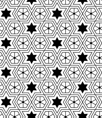 İslam desen. Arap tarzı sorunsuz vektör geometrik arka plan