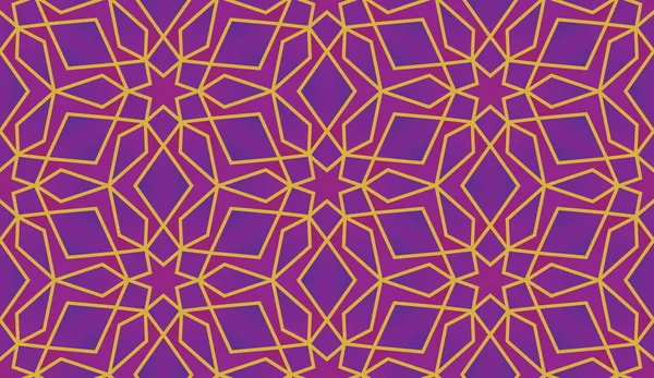 Abstrato padrão islâmico colorido, padrão sem costura geométrica — Vetor de Stock