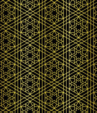 İslami Süs deseninde dikişsiz desen. Geleneksel Arap dikişsiz süs. Kartlar için zarif arka plan