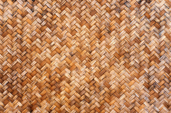 Woven bamboo pattern background, Close up traditional handcraft woven bamboo texture for background.