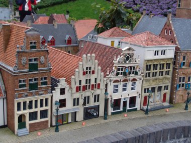 Hollanda, Lahey - 9 Eylül 2007: Madurodam Park. Minyatür Parkı.