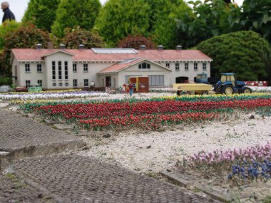 Hollanda, Lahey - 9 Eylül 2007: Madurodam Park. Minyatür Parkı.