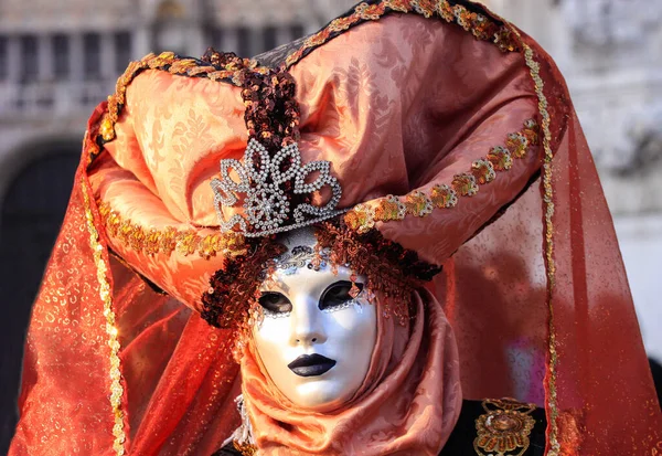 Venezia Febbraio 2010 Maschere Occasione Dell Annuale Carnevale Venezia Una — Foto Stock