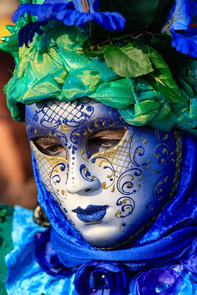 Venezia Febbraio 2010 Maschere Occasione Dell Annuale Carnevale Venezia Una — Foto Stock