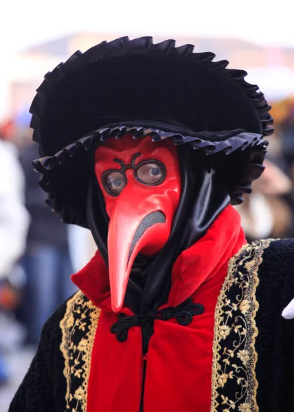Βενετια Ιταλία Φεβρουαρίου 2010 Μάσκες Στο Ετήσιο Καρναβάλι Της Βενετίας — Φωτογραφία Αρχείου