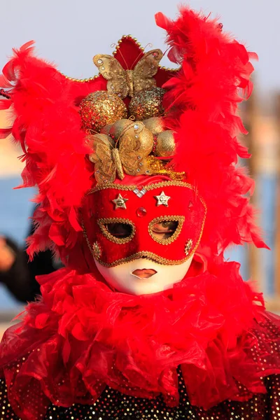 Venezia Febbraio 2010 Maschere Occasione Dell Annuale Carnevale Venezia Una — Foto Stock