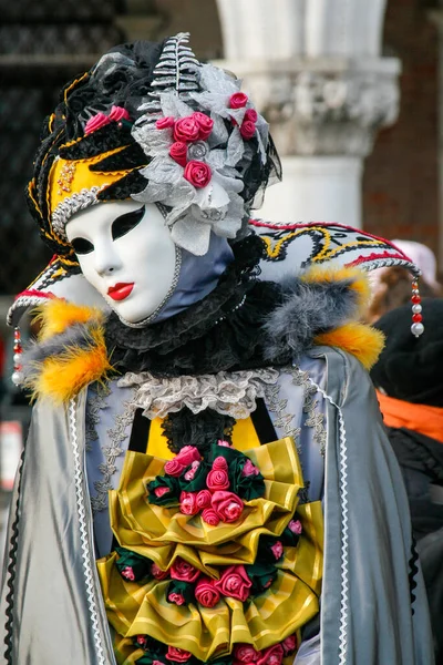 Venezia Febbraio 2010 Maschere Occasione Dell Annuale Carnevale Venezia Una — Foto Stock