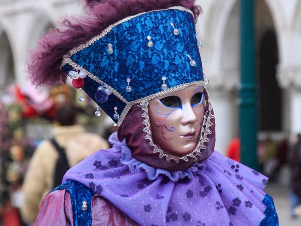 Βενετια Ιταλία Φεβρουαρίου 2010 Μάσκες Στο Ετήσιο Καρναβάλι Της Βενετίας — Φωτογραφία Αρχείου