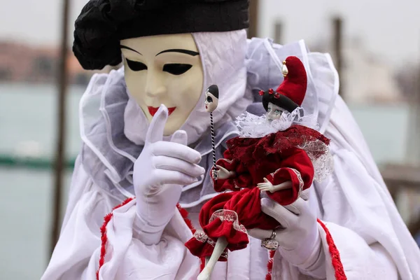 Venice Italy February 15Th 2010 Masks Annual Carnival Venice One — Stock Photo, Image