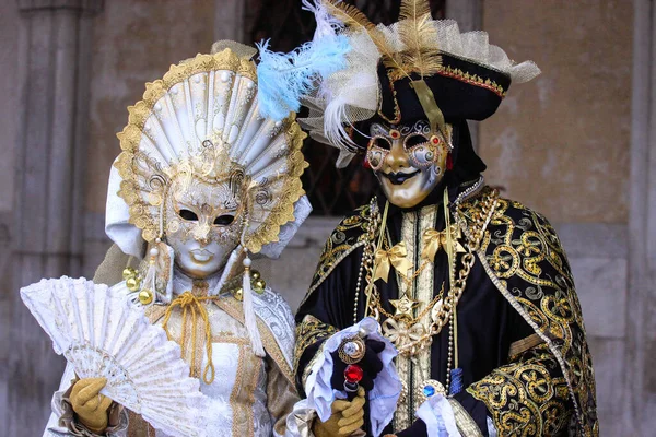 Venise Italie Février 2010 Masques Carnaval Annuel Venise Des Célèbres — Photo