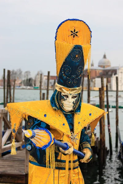 Venice Itália Fevereiro 2010 Máscaras Carnaval Anual Veneza Uma Das — Fotografia de Stock