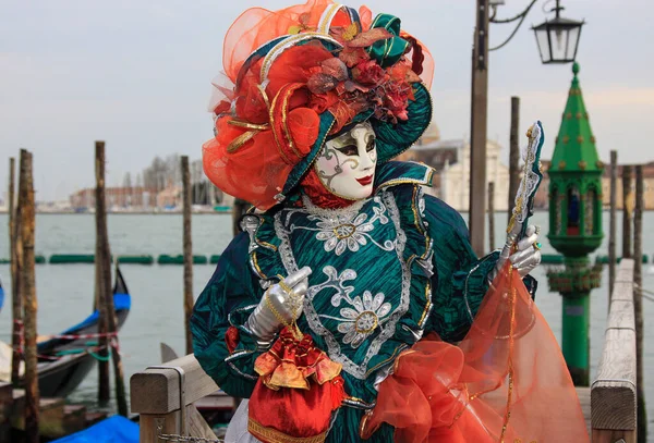 Venice Włochy Lutego 2010 Maski Dorocznym Karnawale Wenecji Jednym Najbardziej — Zdjęcie stockowe