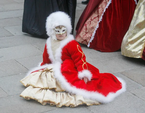 Venezia Febbraio 2010 Maschere Occasione Dell Annuale Carnevale Venezia Una — Foto Stock