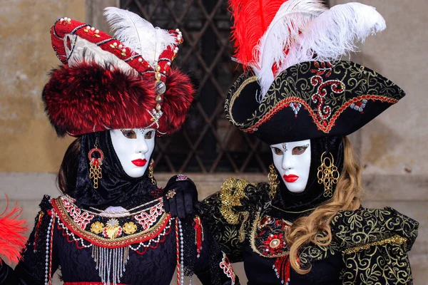 Venice Italy February 15Th 2010 Masks Annual Carnival Venice One — Stock Photo, Image