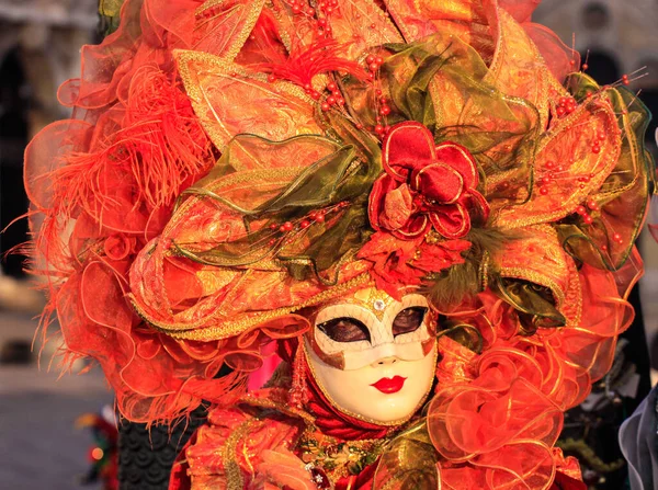 Venedig Italien Februar 2010 Masken Beim Alljährlichen Karneval Von Venedig — Stockfoto
