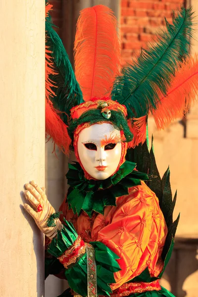 Venice Itália Fevereiro 2010 Máscaras Carnaval Anual Veneza Uma Das — Fotografia de Stock