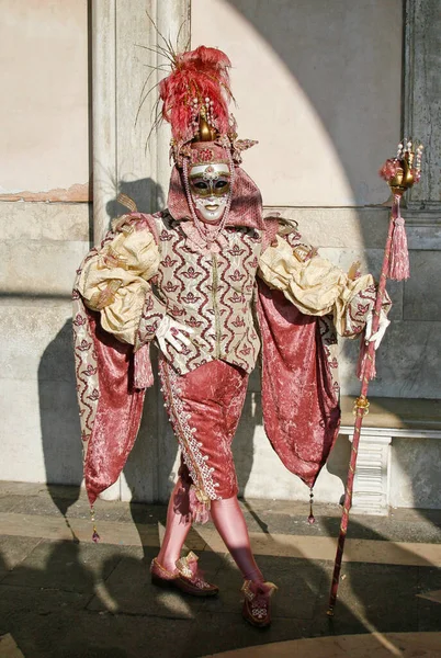 Venecia Italia Febrero 2010 Máscaras Carnaval Anual Venecia Una Las — Foto de Stock