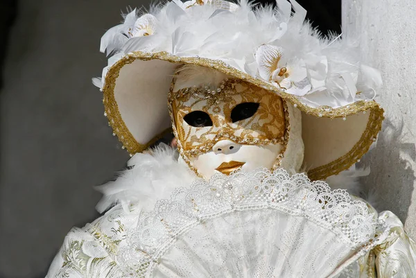 Venice Italy February 15Th 2010 Masks Annual Carnival Venice One — Stock Photo, Image