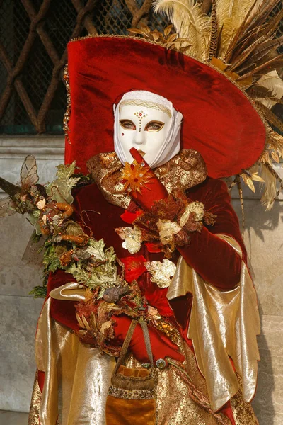 Venezia Febbraio 2010 Maschere Occasione Dell Annuale Carnevale Venezia Una — Foto Stock