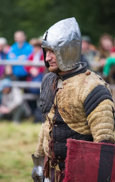 Torzhok Russia August 2020 Reconstruction Medieval Battle Participation Many Extras — Stock Photo, Image