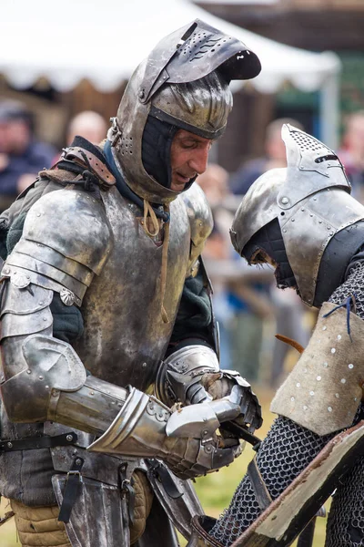 Torzhok Russia August 2020 Reconstruction Medieval Battle Participation Many Extras — Stock Photo, Image