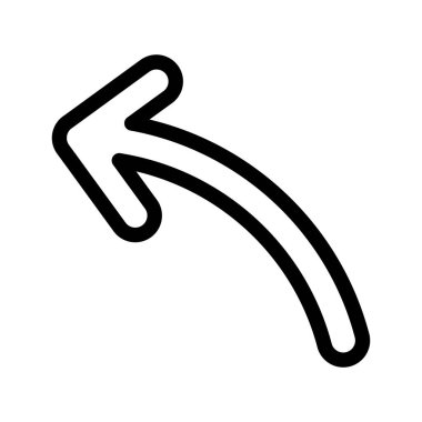 Web tasarımı için sol yön ok simgesi