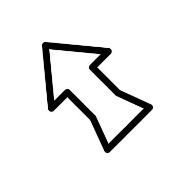 Web tasarımı için sol yön ok simgesi