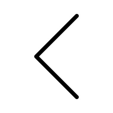 Web tasarımı için sol yön ok simgesi
