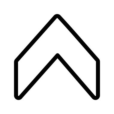  Web tasarımı için yukarı yönlü ok simgesi